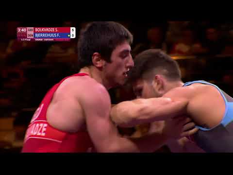 1/2 GR - 67 kg: S. BOLKVADZE (GEO) v. F. BJERREHUUS (DEN)