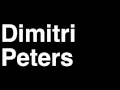 How To Pronounce Dimitri Peters Germany Bronze Medal Men S Judo London 2012 Olympics Video
