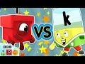 Numberblocks VS Alphablocks Sporty Fun ‍ ️ Learn To Read And Count Blocks Universe
