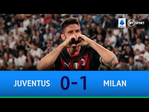 Juventus vs Milan (0-1) | Giroud header seals the win for the Rossoneri | Serie A Highlights