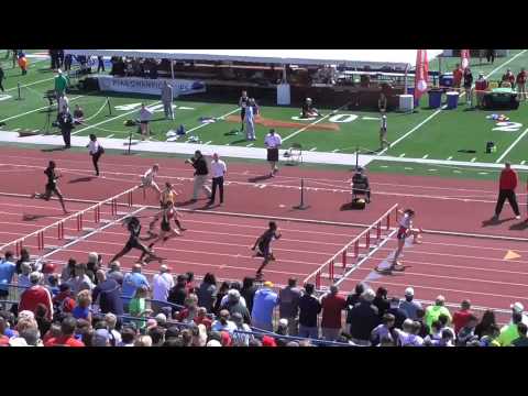 05-22-2015_104720 PIAA STATE CHAMPIONSHIPS AA GIRLS 100 M HURDLES CASSIDY JENKINS HEAT2