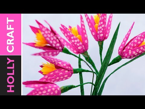 how to make a flower out of paper : Fritillaria