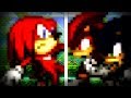 Knuckles vs Dark Sonic and Dark Shadow