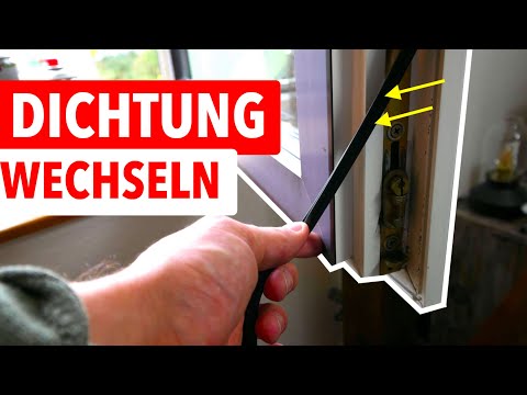 Fensterdichtung wechseln | Fenster zieht und ist undicht