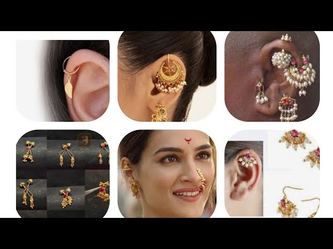 Trendy Bugadi gold earrings design #earrings #bugadi #goldjewellery