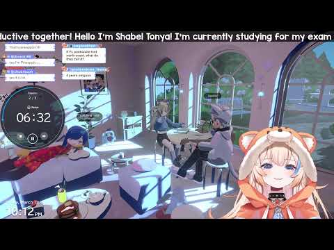 Daytime study date🧡pomodoro 25-5 (handcam)【STUDY WITH ME】