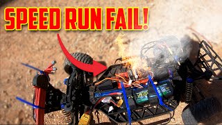 MELTDOWN!! - TRAXXAS SLASH 4x4 SPEED RUN FAIL! - Did We Hit 100kmh on a 4s lipo?