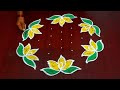 Vaigasi madham 7*4dots  flower design rangoli/ flower design muggulu @beautiful Tamil kolangal