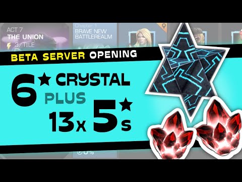 BETA SERVER 6 Star + 13x 5* Crystal Openings! 2 Temporary NEW! | Marvel Contest of Champions