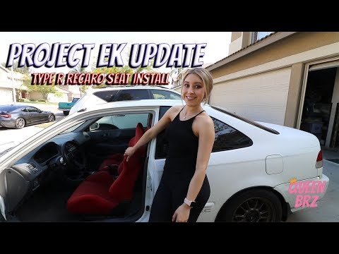 Project EK: Type R Recaro seat install