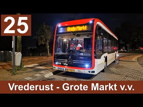 HTM lijn 25: Vrederust - Grote Markt v.v. | Omleiding | HTM 1438 | 2025