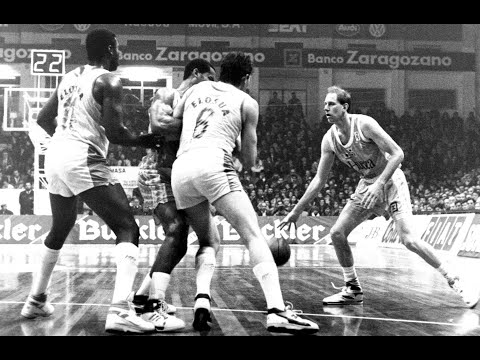 Liga ACB: Huesca La Magia - Elosúa León 2-3-1991 (Parte 1/2)
