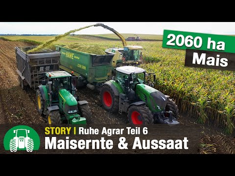 Ruhe Agrar Teil 6: Standort Parmen - Maisernte & Aussaat [6 Feldhäcksler im Einsatz!]