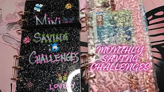 Mini and Monthly Savings #minisavingchallenges #cashstuffingcommunity 