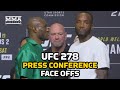 UFC 278 Full Press Conference Staredowns | UFC 278 | MMA Fighting