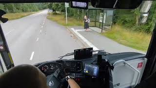 Bus Driving POV | Route 240 Växjö - Tingsryd | Scania InterLink