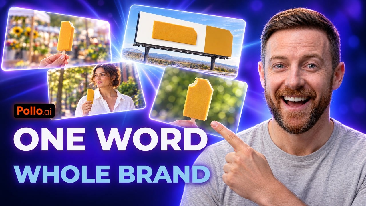 I Built an Ice Cream Brand From One Word in Pollo AI