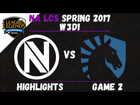 NV vs TL Highlights Game 2 NA LCS 2017 Spring W3D1 Team EnvyUs vs Team Liquid