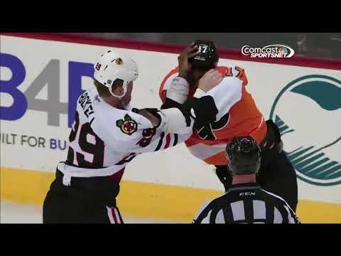 Wayne Simmonds vs Bryan Bickell Mar,18 2014
