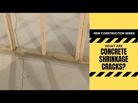 What are Concrete Shrinkage Cracks in my New Home?