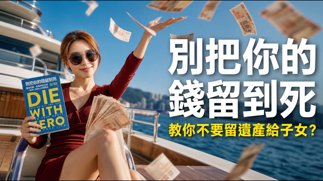 【20分鐘好書】《Die with Zero》為什麼「不要留遺產給子女？」離去時還有存款，你的人生就虧大了！