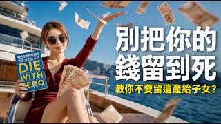【20分鐘好書】《Die with Zero》為什麼「不要留遺產給子女？」離去時還有存款，你的人生就虧大了！