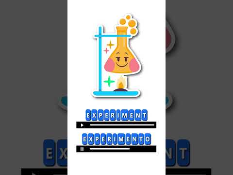 🧪 Ciencia - Science. Vocabulario inglés español para niños con stickers en color. #Shorts