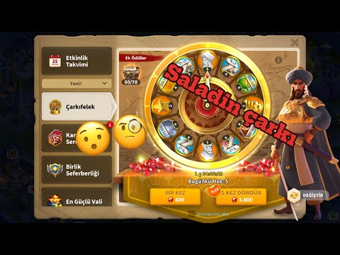 Saladin Çarkı geldi 🧐🥶/Rise of kingdoms
