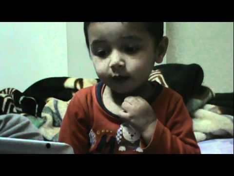 Snithik with Apple ipad's Talking Tom.MPG