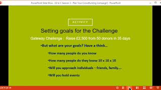 GtoC Session 3: Plan Your Crowdfunding Campaign