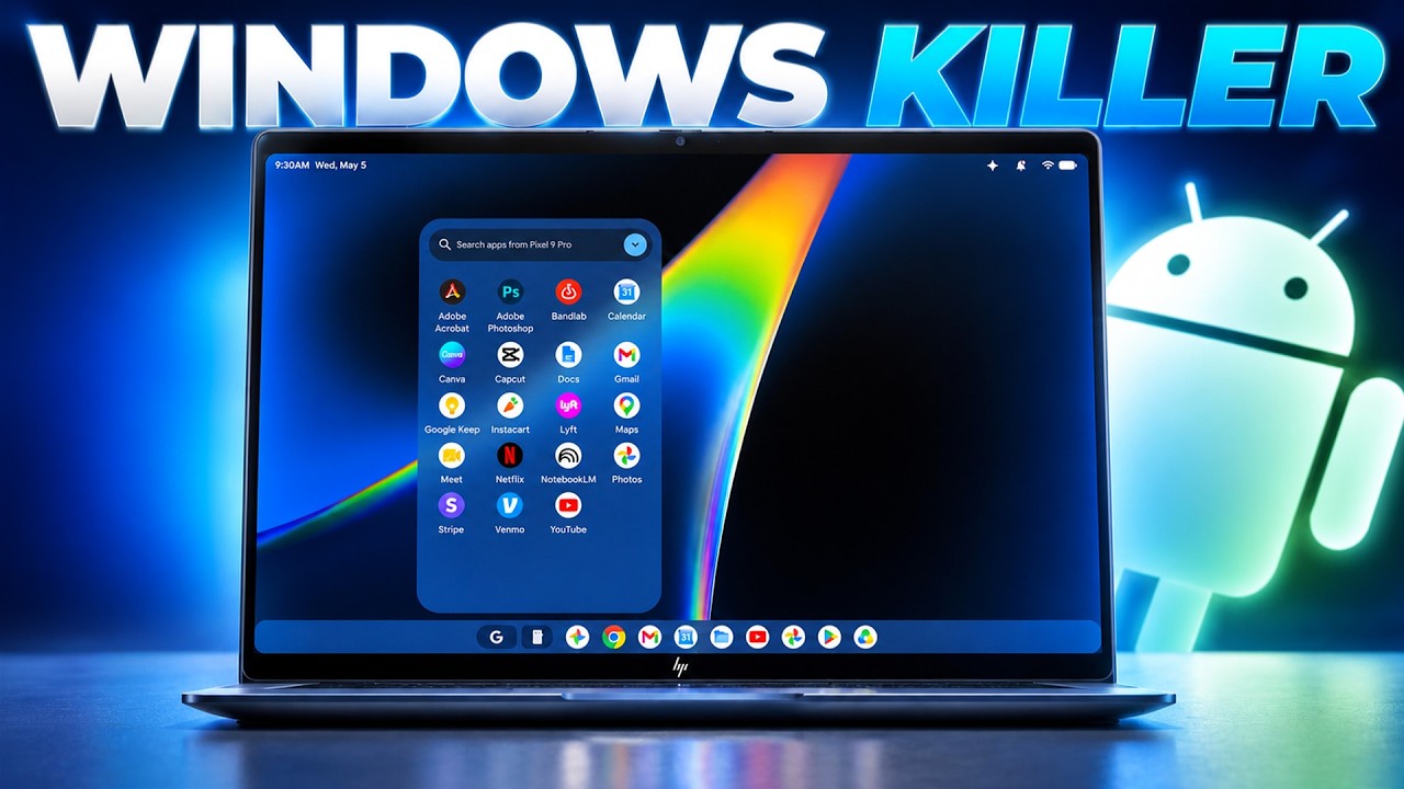 Google fusionne ANDROID et CHROME OS : voici les GOOGLEBOOK