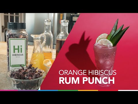 Spiceology Mixology - Orange Hibiscus Rum Punch Recipe