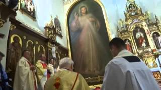 preview picture of video 'Peregrynacja Obrazu Jezusa Miłosiernego w Parafii Żegocina - 13.08.2014 r. - cz. 1.'