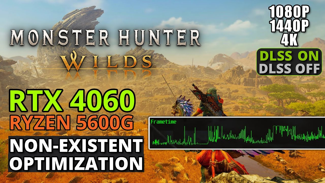 Monster Hunter Wilds: LOW to ULTRA (RTX 4060 + Ryzen 5600G) - Benchmark
