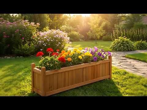 希少 large wooden pot Wooden Large Rectangular Planters 2 Pack by GEEZY | The Magic Toy Shop