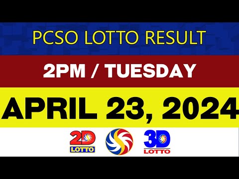 Lotto Results Today APRIL 23 2024 2PM PCSO 2D 3D 6D 6/42 6/49 6/58