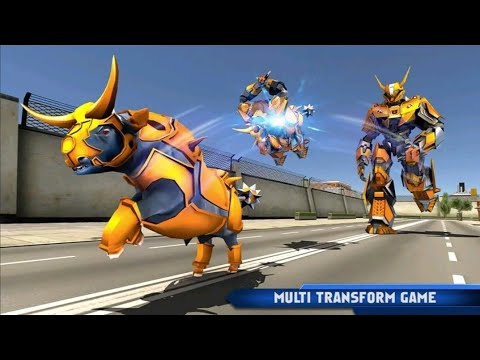 Bull Robot Car Transforming Game:Robot Shooting