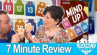 Mind Up - board game review - bid high, low, and in-between