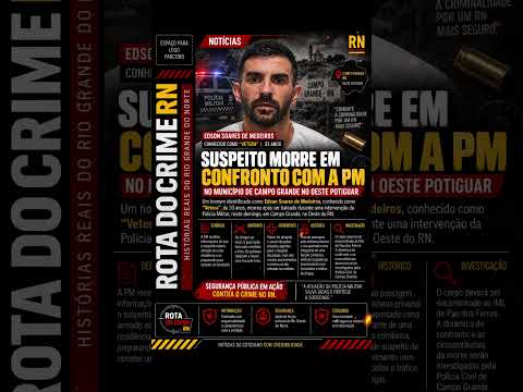 Suspeito de 33 anos morre após confronto com a PM em Campo Grande.
