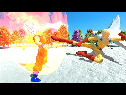 NEW UNITS | SONGOKU SUPER SAIYAN vs SAITAMA - Animal Revolt Battle Simulator