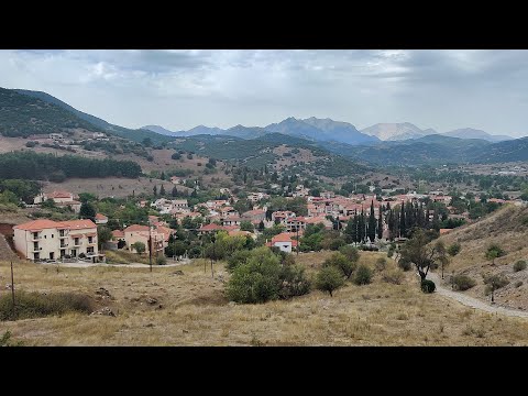 Kalavrita city walk in Peloponnese, Greece