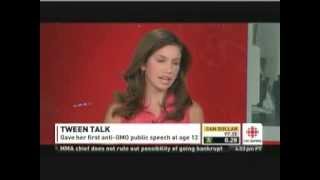 Teen activist Rachel Parent debates with TV Host Dragon Kevin O'Leary on CBC Television