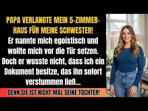 Mein Vater verlangte mein 5-Zimmer-Haus für meine Schwester – Doch meine Antwort hat ihn zerstört.