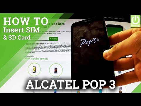 Insert SIM and Memory Card in ALCATEL 5015D OneTouch Pop 3 (5)