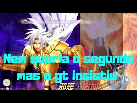 Invocação do Evil Saga  tive muita sorte  com apenas 70 invocadores Saint Seiya Awakening