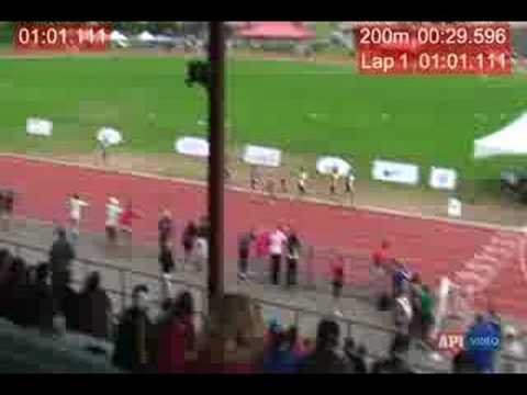 2008 Canadian Junior T&F Championships W 800m "A" Final w/Splits
