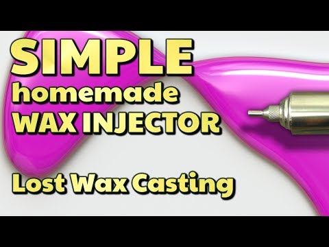 SIMPLE homemade WAX INJECTOR for lost wax casting - by VOGMAN