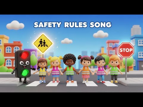 Safety Rules Song | Fun 3D Safety Tips for Kids