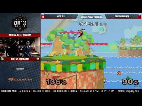 National Melee Arcadian - Mote (Fox, IL) vs. Dansdaman (Sheik, KS) - Singles Pools, Winners - SSBM