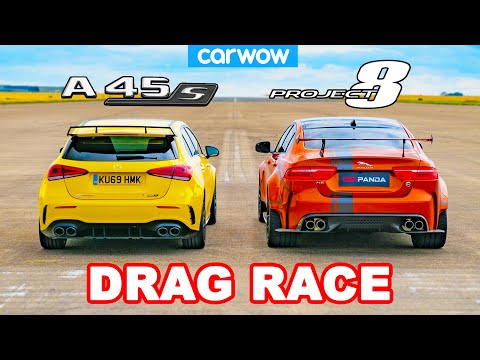 AMG A45 S v Jaguar Project 8 - DRAG RACE *Rp1,06 miliar v Rp3,4 miliar*